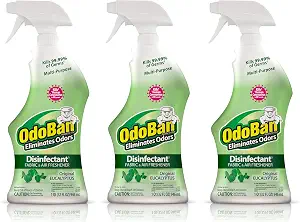 OdoBan Ready-to-Use Disinfectant and Odor Eliminator Set of 3 Spray Bo