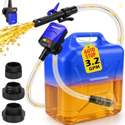 Automatic Fuel Transfer Pump with Auto-Stop, Battery-Operated Gas Can 