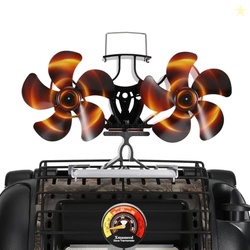 Xmasneed Wood Stove Fan Compatible for Buddy Heater, 10 Blades Heat Po