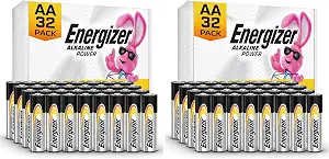 Energizer AA Batteries Alkaline Power 32 Count Alkaline Double A Batte