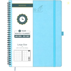 BEZEND Monthly Planner 2026-2027, 2-Year Calendar (8.5"x11") 120GSM Pa