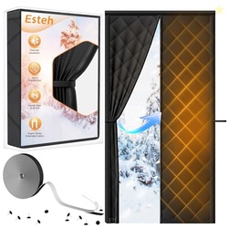Magnetic Thermal Insulated Door Curtain for Winter Fits Door Size 32" 