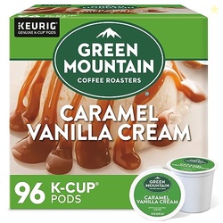 Green Mountain Caramel Vanilla Cream Coffee, K-Cup Pods, 96 Count | Li