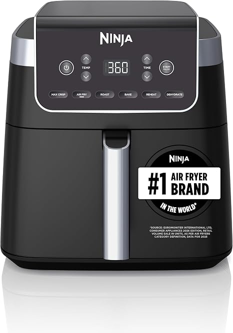Ninja Air Fryer XL with MaxCrisp 6.5 Qt, 6-in-1, Grey, AF181