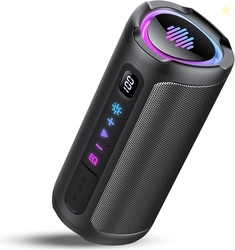 Portable Bluetooth Speaker with Battery Level Display Powerful Sound W