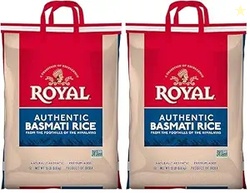 Authentic Royal Basmati White Rice 15 lbs (Pack of 2)