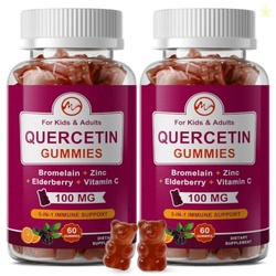 M inch Quercetin Gummies with Bromelain, Elderberry, Zinc and Vitamin 