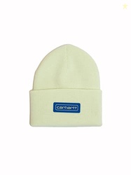 Carhartt Men's Knit Logo Patch Beanie, Hint of Lime, One Size