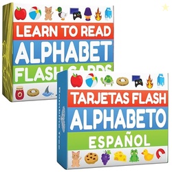 Bilingual Alphabet Bundle - English + Spanish Alphabet Flash Cards