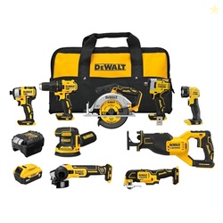 DEWALT 20V MAX 5Ah, Brushless 9 Power Tools with Battery, Charger, Dri