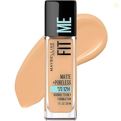 Maybelline Fit Me Matte + Poreless Liquid Oil-Free Foundation Makeup, 