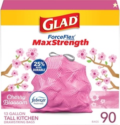 Glad ForceFlex MaxStrength Tall Kitchen Trash Bags Rip and Tear Resist