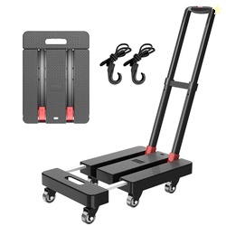 Folding Hand Truck, 500 LBS Heavy Duty Foldable Dolly Cart with Wheels