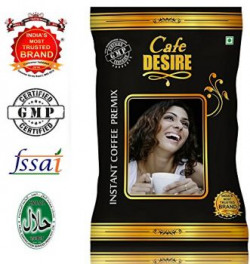Certified Cafe Desire Instant Coffee Premix for Vending Machine  1 kg Free 200 gms Kadak Masala tea as Complimentary