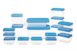 All Time Plastics Polka Container Set 65 Litre Set of 17 Blue