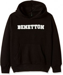 United Colors of Benetton Boys Sweatshirt 16A3044C2049G100XSBlackXS