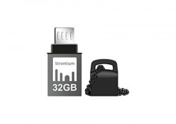 Strontium Nitro SR32GBBOTG2Z 32GB USB OTG Pen Drive Black