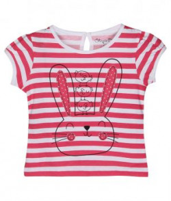 Chirpie Pie By Pantaloons Pink Half Sleeves T Shirts