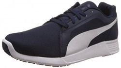 Puma Mens STTrainerEvo Peacoat and White Sneakers  8 UKIndia 42 EU