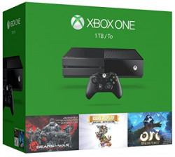 Xbox One 1TB Console  3 Games Holiday Bundle Gears of War Ultimate Edition  Rare Replay  Orid and the Blind Forest