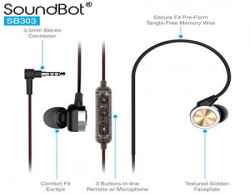 Soundbot SB303 Sports Headphones with Mic Black