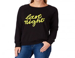 French Connection Womens Cotton Sweatshirt 77EAIBlk and AcidblondeS