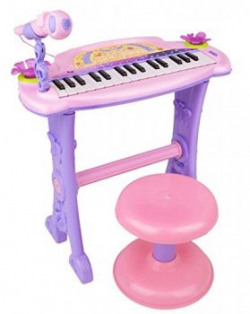 Buddy Fun Electronic Symphonic Piano  Key Board Organ  Educational Musical Toy With Mp3 PlugIn Option  SingAlong Microphone