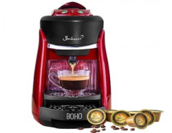 Bonhomia Boho Capsule Coffee Brewer Single Serve Espresso Machine Red
