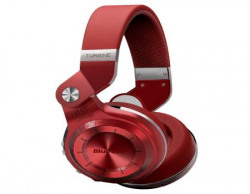 Bluedio T2 Plus Turbine Wireless Bluetooth Headphones with Mic/Micro SD Card Slot/FM Radio (Red)
