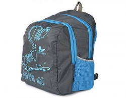 Lutyens Polyester Black Blue School Bags (17 Liters) (Lutyens_194)