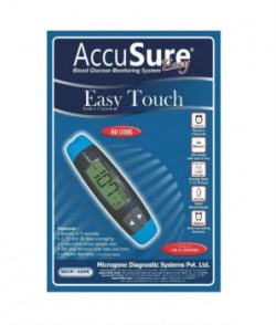 Accusure Easy Touch Glucose Monitor - Free 25 Test Strips