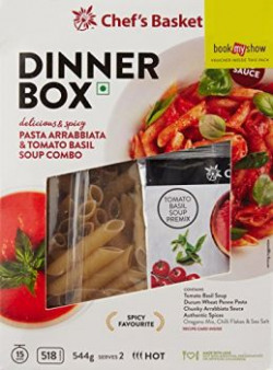 Chef's Basket Dinner Box Pasta Arrabbiata and Tomato Basil Soup Combo, 544g