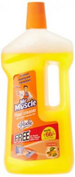 Mr. Muscle Floor Cleaner citrus- 1 L with Glade Refile Floor Perfection 500ml Free