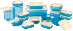 MasterCook 17 Pieces Blue - 200 ml, 330 ml, 1630 ml, 150 ml, 500 ml, 700 ml Polypropylene Food Storage