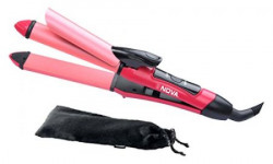 Nova NHS 800 2 in 1 Hair Straightner & Curler (Pink)