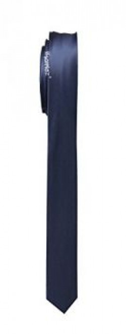 Sorella'z Navy Blue Satin Slim Necktie for Men's + Free Delivery