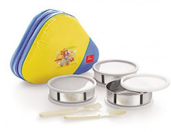 Cello Eat-N-Eat 3 Container Lunch Packs, Yellow