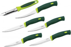 Ritu Star Knife 5pcs set+ 1 peeler - Soft grip Steel Knife Set
