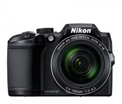 Nikon Coolpix B500 16MP Point and Shoot Camera with 40xOptical Zoom (Black) with HDMI cable + 16 GB SD card + Carry Case