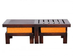 Altavista Perk Solid Wood Coffee Table (Brown)