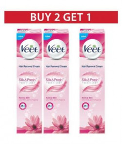 Veet Normal Skin Buy 2 Get 1 Free Hair Removal Cream 100 Gm