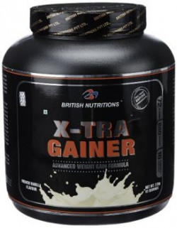 British Nutrition X-Tra Gainer - 2.5 kg (French Vanilla)
