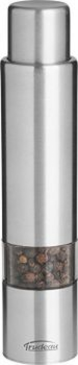 Trudeau Stainless Steel One Thumb Pepper Mill, Silver