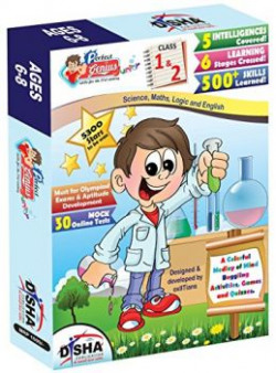 Perfect Genius Junior for Class 1 & 2 (Olympiads, Science, Maths, EVS, Logic and English) ages 6 to 8 with 30 Online Practice Tests