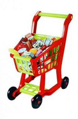 Toyshine Big Size Shopping Cart Toy, Interactive and Learning, Red