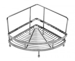 Klaxon Single Corner Shelf Kitchen Basket Stainless Steel