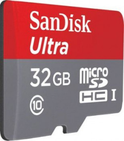 SanDisk Ultra 32 GB MicroSDHC Class 10 80 MB/s Memory Card  ( after 50 Cash back + phonepe 25%)
