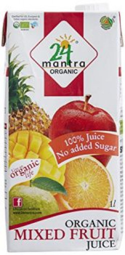 24 Mantra Organic Mixed Fruit Juice, 1 Liter