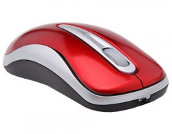 TEXET M3BS-RD 800-DPI 3 Buttons USB Wired Optical Mouse in Red for Desktop PC|Laptop|Notebook