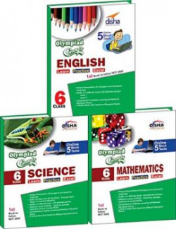Olympiad Champs Science, Mathematics, English Class 6 with 15 Mock Online Olympiad Tests (Set of 3 Books)